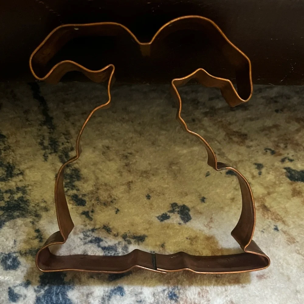 Copper Easter Bunny Cookie Cutter